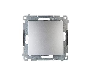 Kontakt-Simon DW1.01/43 Interrupteur électrique Argent - Accessoire Couteau électrique en Plastique IP20, IP44, 250 V, 10 A, 75 mm