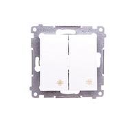Kontakt-Simon DW7/2.01/11 Interrupteur électrique Blanc - Accessoire Couteau électrique (Blanc, en Plastique, IP20, 250 V, 10 A, 75 mm)