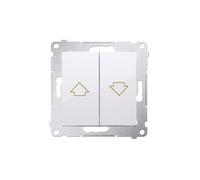Kontakt-Simon DZP1A.01/11 commutateur électrique Bouton-poussoir Blanc