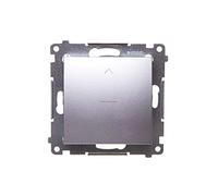 Kontakt-Simon DZW1K.01/43 - Interrupteur électrique, argenté, en plastique, IP20, 250 V, 10 A, 75 mm