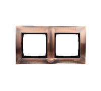 kontakt-simon Simon 54 Premium Double Cadre Métal Cuivre Rustique DR2/36 5902787827250