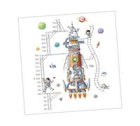 KONTONTY 1pièce Sticker Mural Astronaute Pour Décoration Murale Mesure De Hauteur Spatiale Autocollants Muraux Pour Chambre Et Garderie