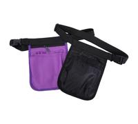 KONTONTY 2 Pièces Banane à Outils en Tissu Oxford, Poches Multiples, | Rangement à Compartiments, Ouverture Frontale, Bandes Élastiques, Zip Main, pour Pièces et Outils