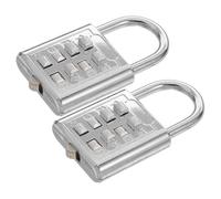 KONTONTY 2 Pièces Cadenas à Combinaison à Bouton Aveugle en Alliage de Zinc, Serrure sans Clé pour Bagages et Casiers de Salle de Sport, Sécurité Renforcée pour Voyages et Entraînements