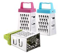 KONTONTY 3pièces Râpe Mini Multifonction Acier Inoxydable pour Fromage Ail Légumes Râpe Pratique et Portable pour Cuisine Quotidienne