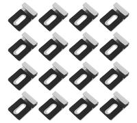 KONTONTY 4 Ensemble Clips Muraux pour Miroir en Acier Inoxydable 304, Pinces à Miroir Carrées pour Salle de Bain, Installation Facile, Protection Murale, Support Élégant pour Montage