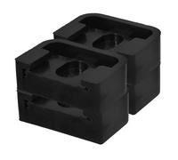 KONTONTY 4 pièces Patin Amortisseur Caoutchouc pour Climatiseur Unité extérieure Support de pied Anti-vibrations Résistant à l’usure Base pour air conditioning unit 1-3P installation