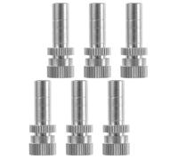 KONTONTY 6 Pièces Buse de Pulvérisation en Laiton Brumisateur | Jet Économiseur D’eau, Raccord Rapide Étanche, de Poussière, Joints Toriques, pour Pelouses, Plantes