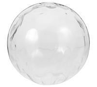 KONTONTY Abat-jour en Verre Transparent Rond pour Luminaires, Globe Élégant en Verre, Diffuseur de Lumière Uniforme pour Lampes de Table et Plafonniers