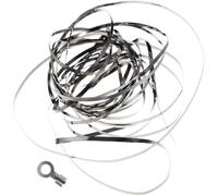 KONTONTY Bandes Chauffantes Pour Scelleuse Manuelle Argent 3 Mm 1 Mètre Facile À Remplacer Usage Professionnel Pour Machine À Sceller À Pédale Kit De Réparation