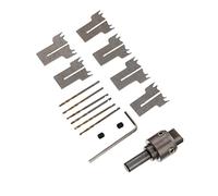 KONTONTY Forets à Anneaux En Bois Cnc, Lames Annulaires Précises, Kit D’outils Menuiserie Pour Fabrication Bagues, Dimensions 16-21 Mm, Usage Professionnel, Complet