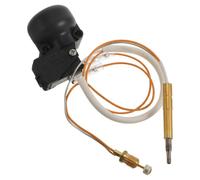 KONTONTY Interrupteur de Sécurité, Thermocouple Intégré Noir | ABS Cuivre Nylon, Coupe le Gaz en 3 Secondes, Protection Anti-basculement, Patio et Jardin