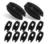 KONTONTY Isolateurs de Clôture Électrique et Résistant Lot de 20 en Plastique Facile à Installer pour Poteaux d'angle pour Système de Clôture Électrique Extérieur