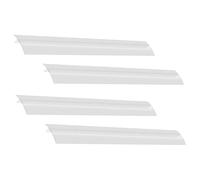 KONTONTY Lot de 4 Couvre-espaces de Cuisinière en Silicone Transparent, la Chaleur, Combleur D'espace pour Plan de Travail de 21 Pouces, Protection la Cuisine Facile