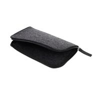 KONTONTY Paquet à Outils en Feutre Noir Fermeture Éclair, Pochette Simple et Facile à Ouvrir pour Rangement D'outils de Poterie et Sculpture d'argile, Chantier ou Électronique