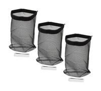 KONTONTY Paquet à Poussière Filtre à Peluches pour Conduit de Sécheuse Extérieur Nylon Noir 3 Pièces Remplacement Ventilation Séche-linge