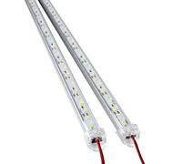 KONTONTY Réglette LED 50cm 12 V Continu, 2 Pièces, Smd 5630, Boîtier en Aluminium, Étanche, Blanc pour Éclairage sous Meuble