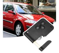 Konuooer arte Télécommande 3 Boutons pour Ren-Ault cle Megane 2 Scenic 2 Clio 3 Carte Laguna 2 Espace 4 Vel-satis 2001-2009 433MHz Puce PCF7947/ID46 Smartcard