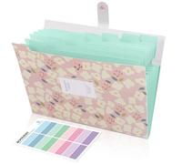 KONVINIT Trieur 8 Compartiments A4 Trieur Document Pochette Trieurs | rangement papier administratif ,Sac de rangement pour documents, extensible, fermeture à pression, pour le bureau,rose