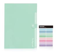 KONVINIT Trieur A4,Extensible Accordéon Document,Adorables dossiers, organiseur de dossiers extensibles,5 pochettes avec étiquettes en plastique avec intercalaires pour documents