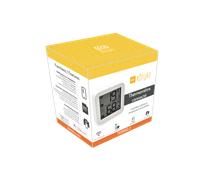 Konyks Termo 2, Thermomètre Hygromètre connecté Wi-Fi, Grand écran, Lecture à distance, déclenche d'autres appareils Konyks en fonction des mesures, Compatible Alexa et Google Home