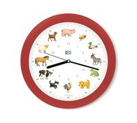 KOOKOO KidsWorld, Pendule avec enregistrements natureles, 12 Animaux de la Ferme, Illustrations Monika Neubacher-Fesser, capteur de lumière