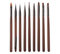 Koolenry DIY Brush Nail Acrylic Drawing Brush For Nail Art Design Tip Display Painting Tool UV Gel Nail Brush Eyeliner