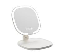 Koolenry Miroir de Maquillage à LED avec Lumière, Grossissement 1X/3X, Miroir de Voyage Pliable et Portable, pour les Femmes