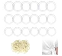 Koolenry Vêtements Clips Clips Set Tailor Rings pour Cinching Clothing Comprend 18 Anneaux en 3 Tailles + 100 Élastiques