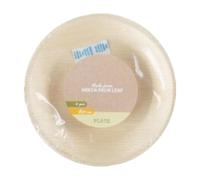 Koopman Assiettes creuses jetables - 20,5 x 3 cm - Beige - Lot de 4