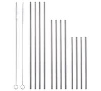 KOOPMAN Lot de 14 pailles avec brosse de nettoyage