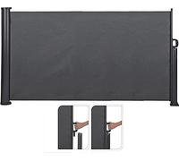 Koopman Pare-Brise de terrasse 3 x 1,4 mètres - Extensible - Gris