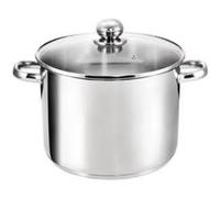 Kopf grandis grand faitout à induction en inox avec couvercle en verre lavable au lave-vaisselle 10 l diamètre 26 cm inox G
