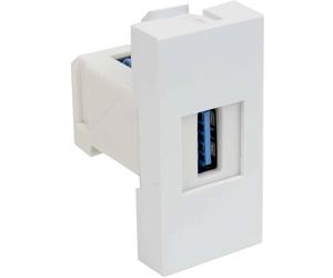KOPOS QD 45X22.5-USB_HB Insert pour appareil électrique module de données (l x H) 22.5 mm x 45 mm 1 pc(s) blanc
