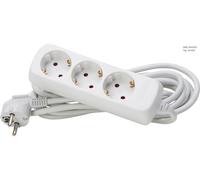 Kopp 128690659, 5 m, interne, type F, rouge, blanc, 3 x prise de courant, 16 A
