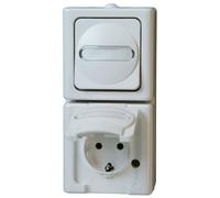 Kopp 130802000, CEE 7/3, 2 module(s), CEE 7/4, Blanc, 250 V, 16 A