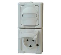 Kopp 131402009, CEE 7/3, 2 module(s), CEE 7/4, Blanc, 250 V, 16 A