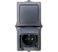 Kopp 136815006 Gamme dinterrupteurs pour pièce humide Nautic anthracite 1 pc(s)