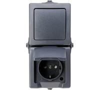 Kopp 138515009 Gamme dinterrupteurs pour pièce humide Nautic anthracite 1 pc(s)