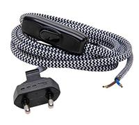 Kopp 140315002 Câble Euro Noir et Blanc 2 m