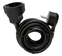 Kopp Rallonge électrique 143705086 5 m avec fiche plate de terre domestique Noir