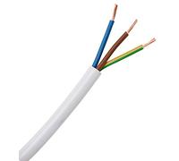 Kopp 151625006 Conduite en tuyau H03 VV-F, 3 x 0.75 mm² Blanc 25 m