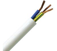 Kopp 151805840 Câble gainé H05VV5-F 3 x 1.5 mm² Blanc 5 m