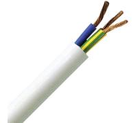 Kopp 151805840 Câble gainé H05VV5-F 3 x 1.5 mm² blanc 5 m