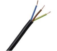 Kopp 152310848 Câble gainé H03VV-F 3 x 0.75 mm² noir 10 m