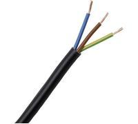 Kopp 152310848 Câble gainé H03VV-F 3 x 0.75 mm² noir 10 m