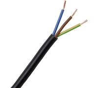 Kopp 152310848 Câble gainé H03VV-F 3 x 0.75 mm² noir 10 m