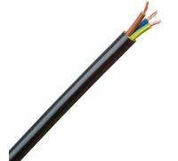 Kopp 153705007 Ligne électrique gainée H05 VV-F 3G Noir 1,5 mm² x 5 m