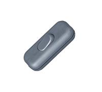 Interrupteur pour câble souple Kopp 191320086 avec décharge de traction argent 1 x Off/On 2 A 1 pc(s)