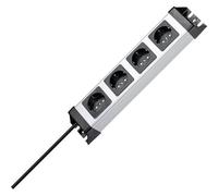 Kopp 226120010 multiprise sans switch gris, noir contact de protection 1pce.